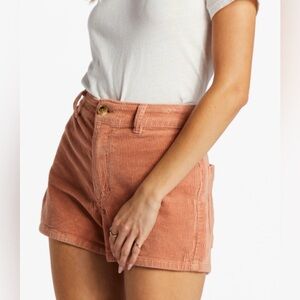 Billabong Women's High Waist Freefall Corduroy Shorts 27